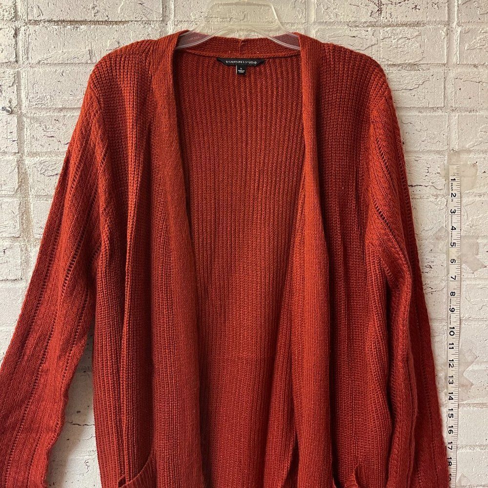 SIGNATURE STUDIO Cardigan Sweater L